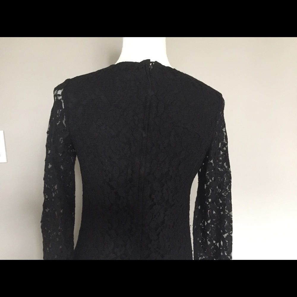 H&M Divided Size 6 Black Lace Dress Mini Sexy - Picture 5 of 8